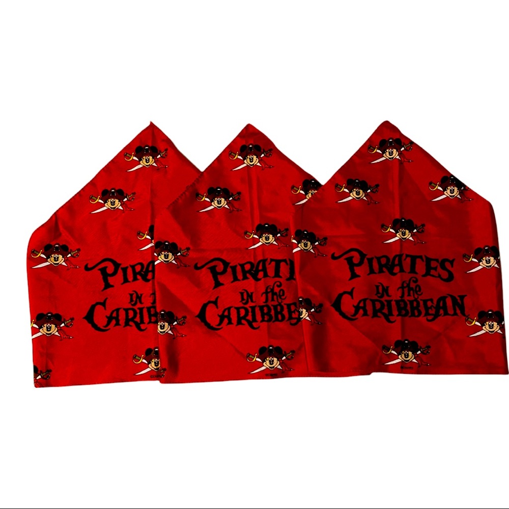 Disney Pirates of the Caribbean Bandanas Set of 3